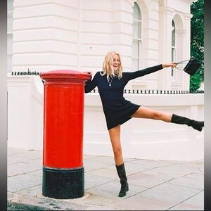 Rouje black sweater dress